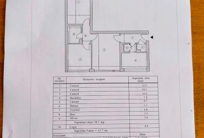 Apartament cu 3 camere semidecomandat în Titan - 10