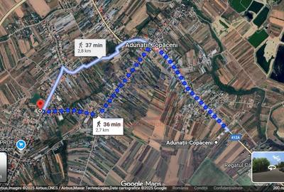 De Vanzare Teren 400 mp cu Autorizatie de contructie  Adunatii Copaceni  Giurgiu - 8