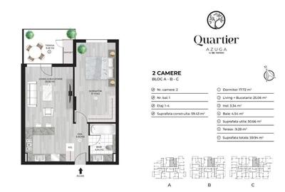 Quartier Azuga 2 camere SALE - 2