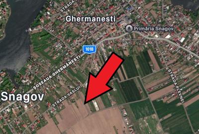 Teren intravilan 2.000mp  – Ghermănești, Snagov | Dublă deschidere 20ml | - 2