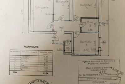 Apartament cu 3 camere decomandat în Central - 7