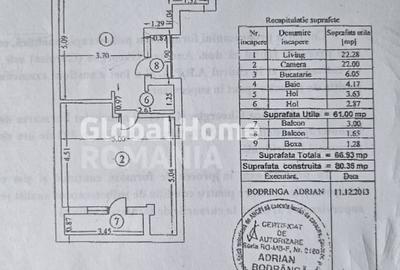 Apartament 2 cam 61MP | Bucurestii Noi | Finisaje si mobilier Rovere | - 13