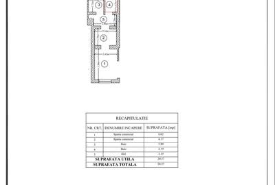 Spațiu comercial, de 22 mp, în Central - 3