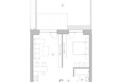 Apartament cu 2 camere decomandat în Pipera - 13