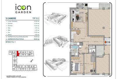 Apartament 3 camere - ICON Garden - zona Mihai Bravu - 7