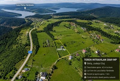 Teren de 3069 mp, în Beliș - 2