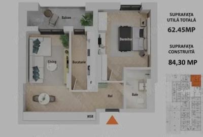 Apartament cu 2 camere decomandat în Central - 4