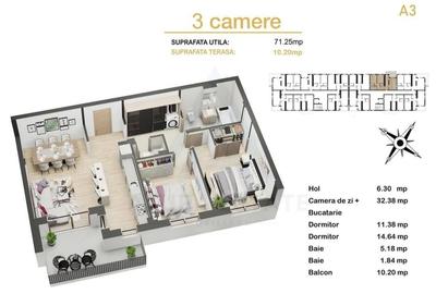 Apartament cu 3 camere decomandat, mobilat în Șelimbăr - 11
