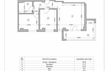 Apartament cu 3 camere semidecomandat, mobilat în Militari - 13