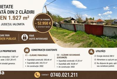 Casă cu 9 camere cu Teren 1930 Mp în Dridu - 4