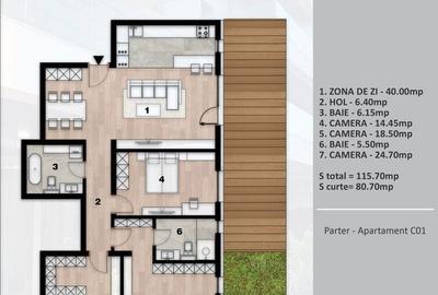 Apartament cu 4 camere în Pipera - 6