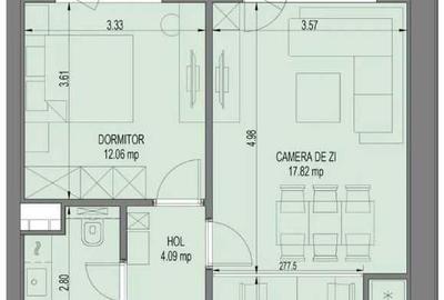 Apartament cu 2 camere decomandat în Pipera - 3