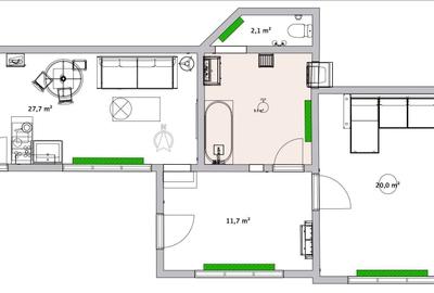 Casă single cu 3 camere în Centrul Istoric, COD 8211 - 8