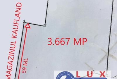 Teren de 3667 mp, în E3
