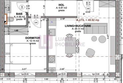 Apartament 2 camere | Doamna Stanca |  balcon | incalzire pardoseala | 2 - 2