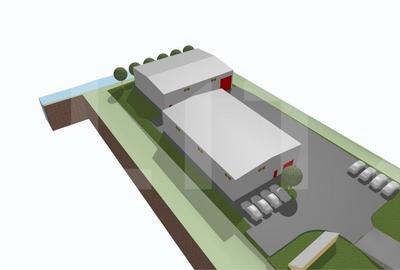 Doua hale industriale  900 utili,teren de 2800mp, Centurii Valcele -Apahida