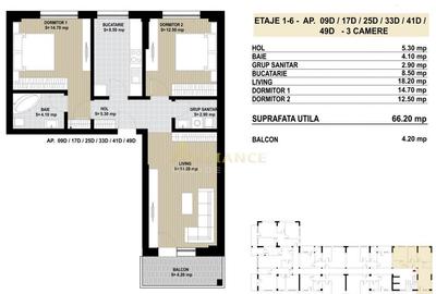 Apartament cu 3 camere decomandat în Berceni - 5