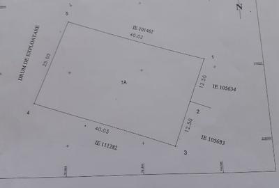 Teren Construcții intravilan de 1000 mp, în Nord-Vest