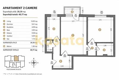 Apartament cu 2 camere în Pantelimon - 10