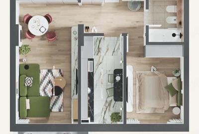 Apartament cu 2 camere decomandat în Central