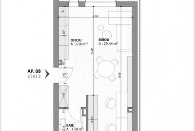 Comision 0%.Apartament 38 mp semifinisat - Andrei Muresanu - 1