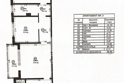 Apartament cu 3 camere semidecomandat, mobilat în Girocului - 14