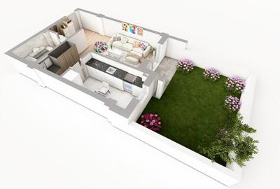 TVA 9% INCLUS! COMISION 0% ! 1 CAMERA CU GRADINA 35MP POPAS PACURARI
