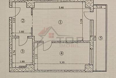 Apartament cu 2 camere, mobilat în Tătărași - 3