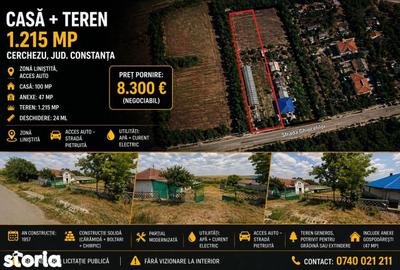 Casă cu 2 camere cu Teren 1215 Mp în Cerchezu - 3