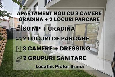 Ap. 3cam. + gradina, 2 bai, 80 mp, 2 locuri parcare, mobilat si utilat |VIDEO Ap. 3cam. + gradina, 2 bai, 80 mp, 2 locuri parcare, mobilat si utilat |VIDEO - 1