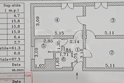 3 camere 61,3 mp utili zona Floreasca - 7