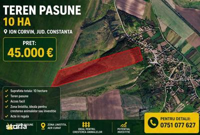 Teren de 100000 mp, în Ion Corvin
