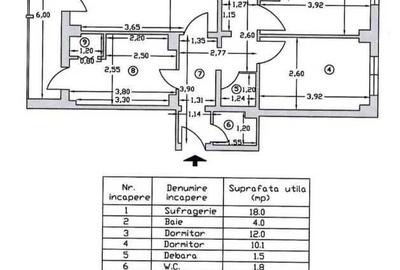 Apartament cu 3 camere decomandat în Central - 8