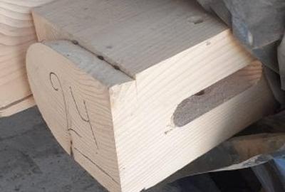 Vand ansamblu structura casa lemn pin nordic