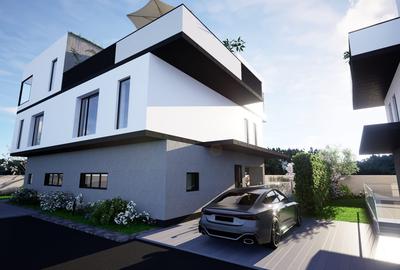 Casa Tip Duplex - 4 camere si 4 bai - Popesti Leordeni - P+2 - Terasa 43mp - 2