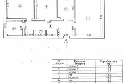 Apartament 3 camere, 70 mp, decomandat Zona Centrala / - 10
