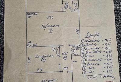 Apartament cu 3 camere semidecomandat în Țiglina 1