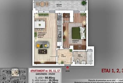 Vanzare apartament 2 camere nou | Nicolae Grigorescu | etaj 1/4 | constructie 20 - 3