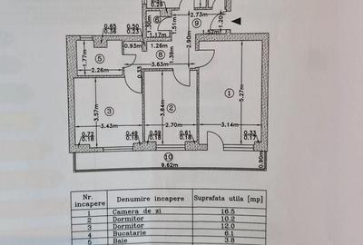 Apartament cu 3 camere decomandat în Tei - 2
