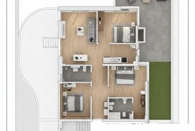 Apartament cu 4 camere decomandat în Pipera - 3