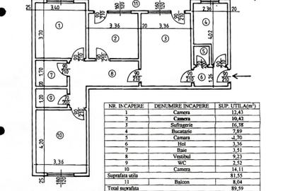 Str Aurului 4 cam, et 3/4, 2 gs, balcon mare, imbunatatiri, Spitalul Pantelimon - 38
