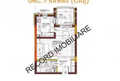 Apartament 1 camera 37 mp, logie 6 mp, lift Floresti - 1