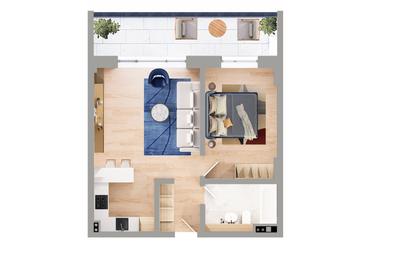 Apartament cu 2 camere decomandat, mobilat în Energia - 2