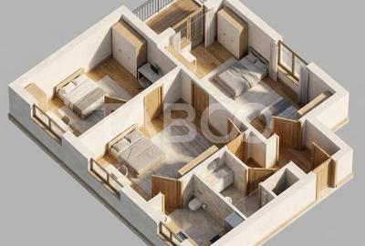 Apartament 3 camere etaj intermediar mobilat balcon zona Tiglari Sibiu - 15