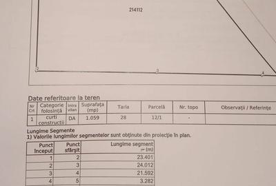 Teren de 1059 mp, în Calea București - 1