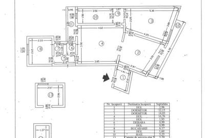 Apartament cu 2 camere decomandat în Amzei - 1