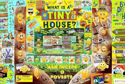 Tiny House Mini Casa Mobila Pe Roti Rulota Hambar Din Lemn Birou Afacere Din Poveste - 1