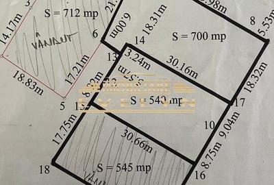 Teren de 540 mp, în Central