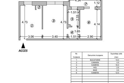 Apartament 2 camere - mobilat utilat - Terezian - 12