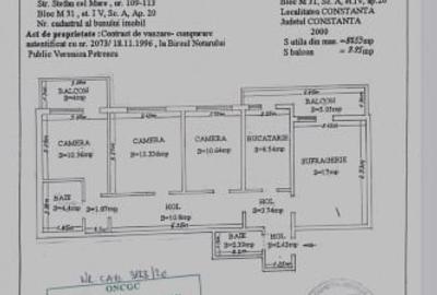 Apartament cu 4 camere decomandat în Central